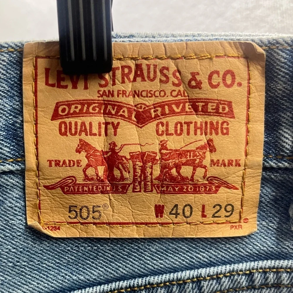 Levi’s 505 Regular Fit‎ Y2K Jeans Mens 40/29 Blue Denim  older Tag Casual 2026